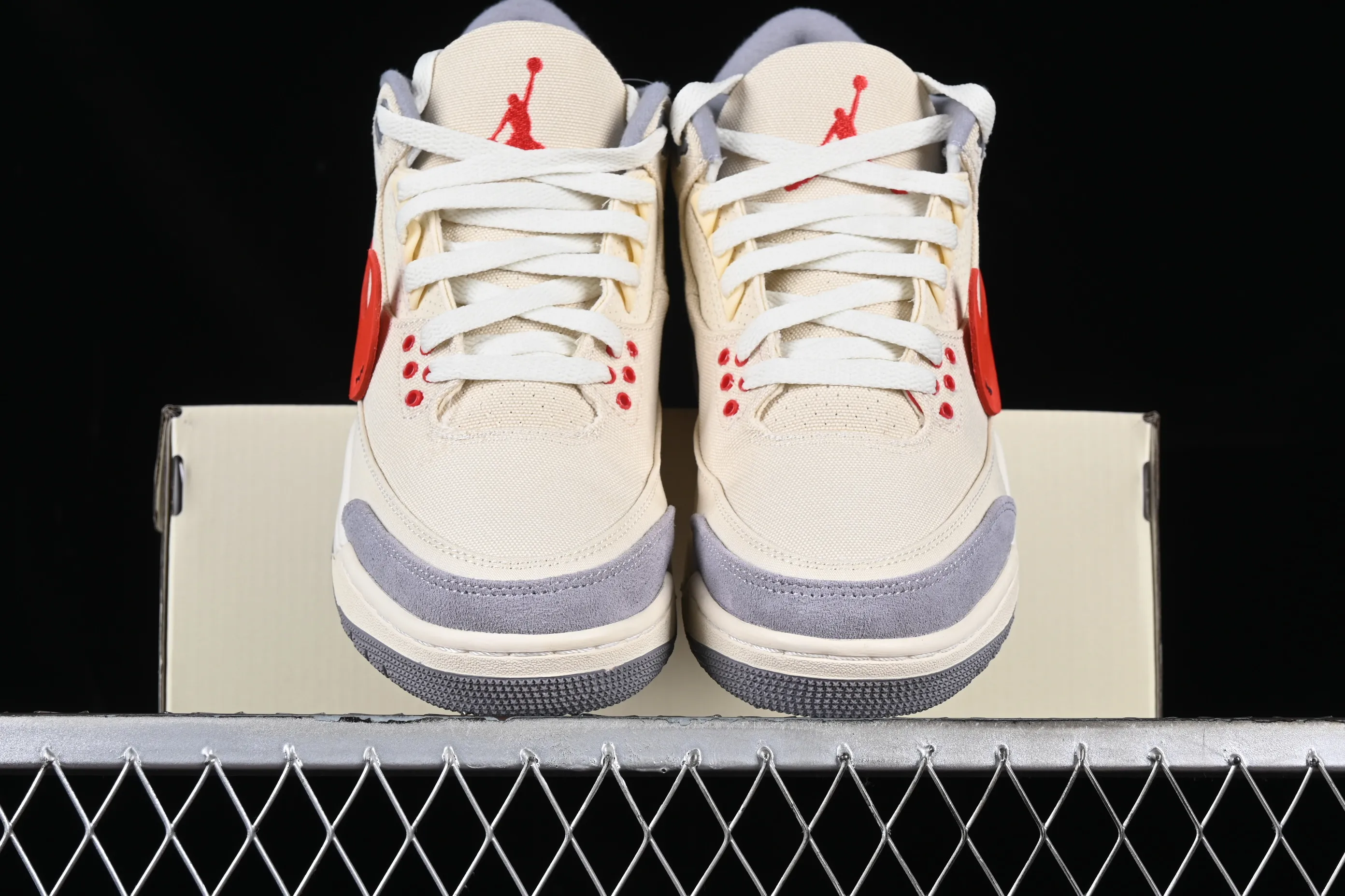All categories Air Jordan Jordan series basketball shoes Air Jordan 3 Air Jordan 3 "Co-Branding" AJ3 Joe 3 cement gray canvas deconstruction DH7139-002